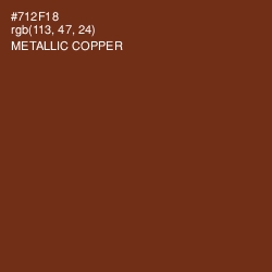 #712F18 - Metallic Copper Color Image